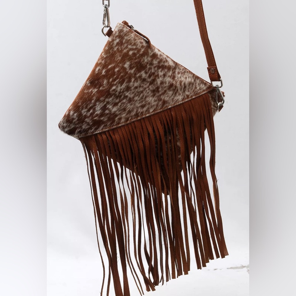 Genuine cowhide crossbody bag 10” wide 8”deep adjustable 51” shoulder strap